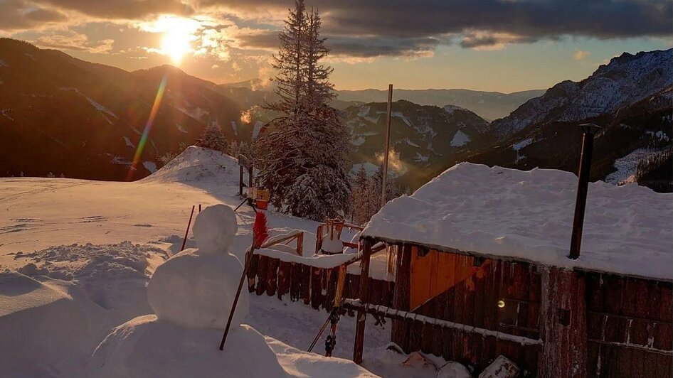 Knappensteig Alm Sonnenaufgang | © Hirner